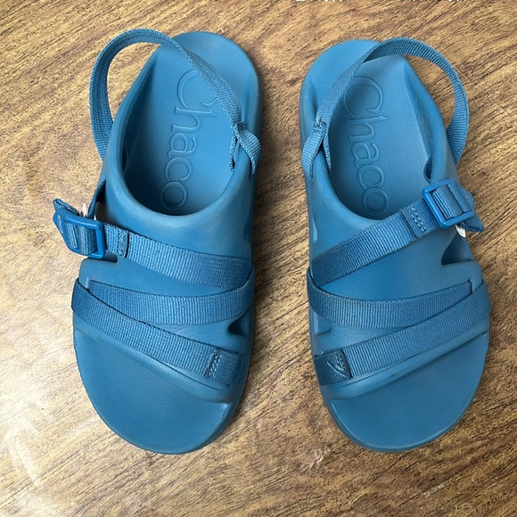 Chaco Blue Sports Sandals Size 5 Big Kids - Picture 5 of 15
